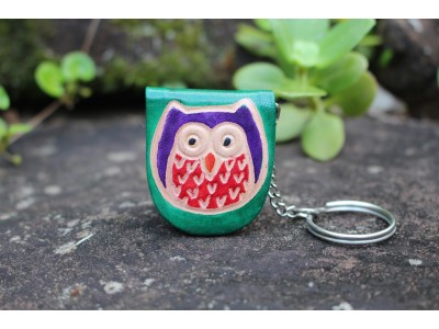 Keyring Purse Owl